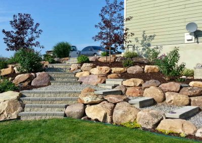 steps and boulders in paradise, Utah