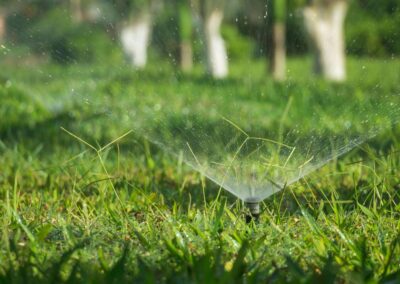 yard after sprinkler repair tremonton