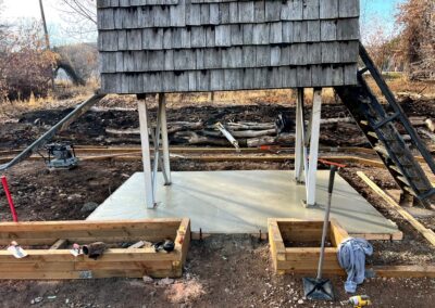 backyard concrete patio
